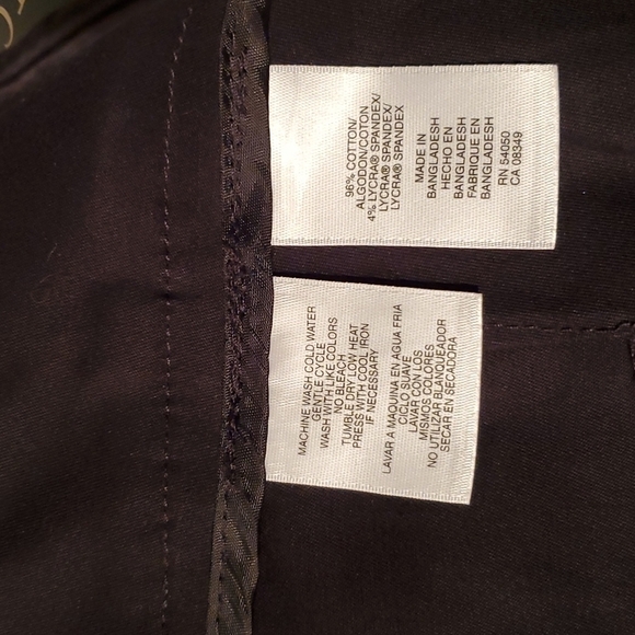 Jones New York Shorts Womens Stretch Size 16 NEW Black Long Bermuda - Picture 6 of 9